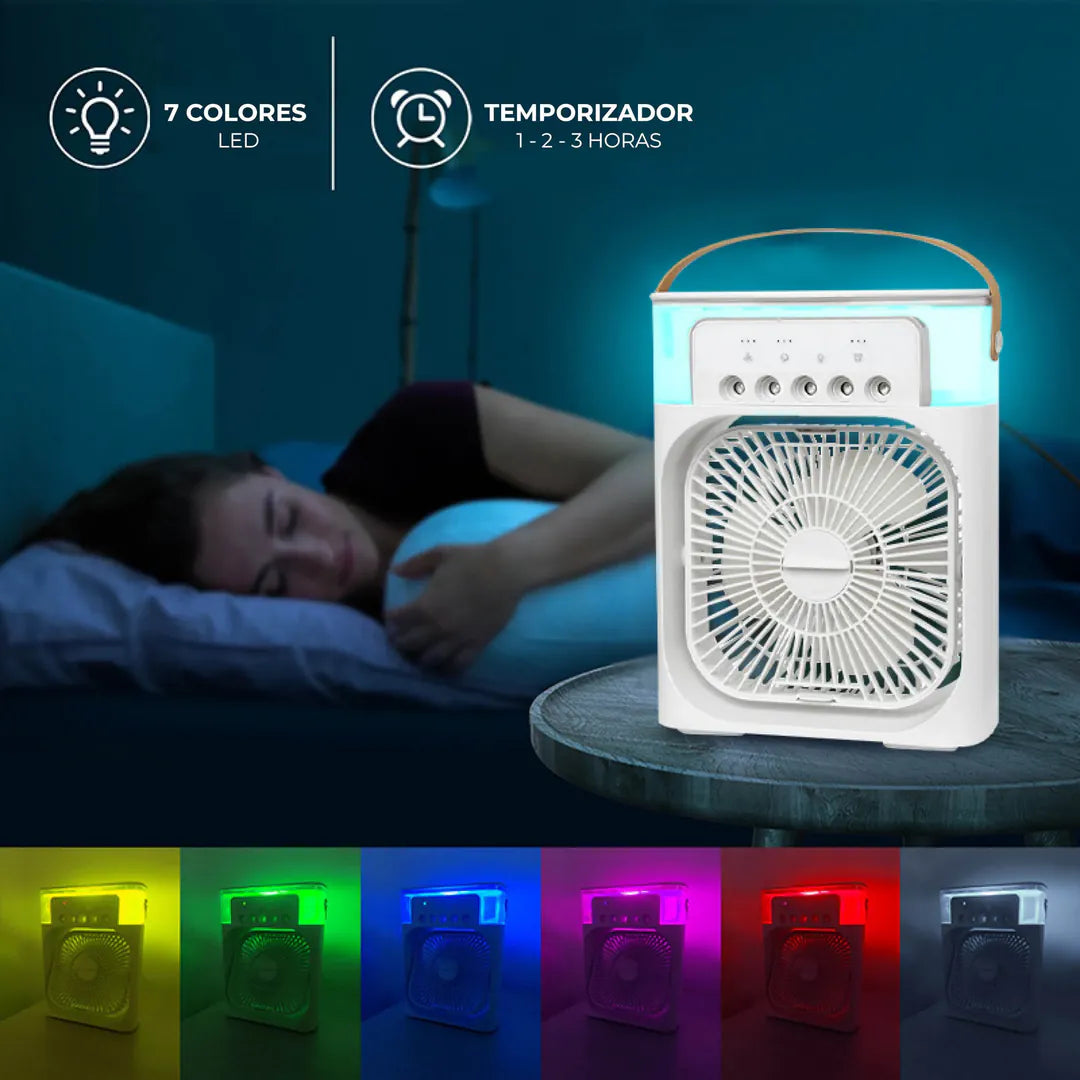 VENTILADOR HUMIFICADOR Y ENFRIADOR 3 en 1 ❄️
