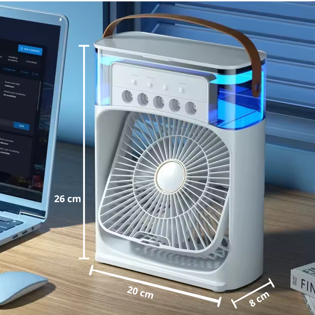 VENTILADOR  HUMIFICADOR  Y ENFRIADOR 3 en 1 ❄️