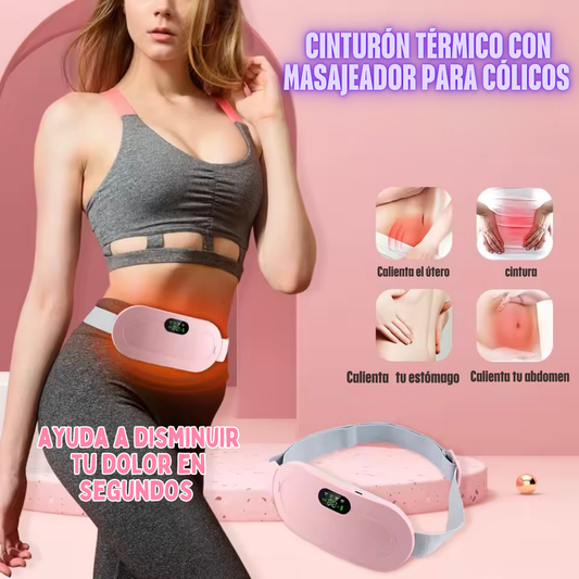 CINTURÓN TÉRMICO CON MASAJEADOR PARA CÓLICOS
