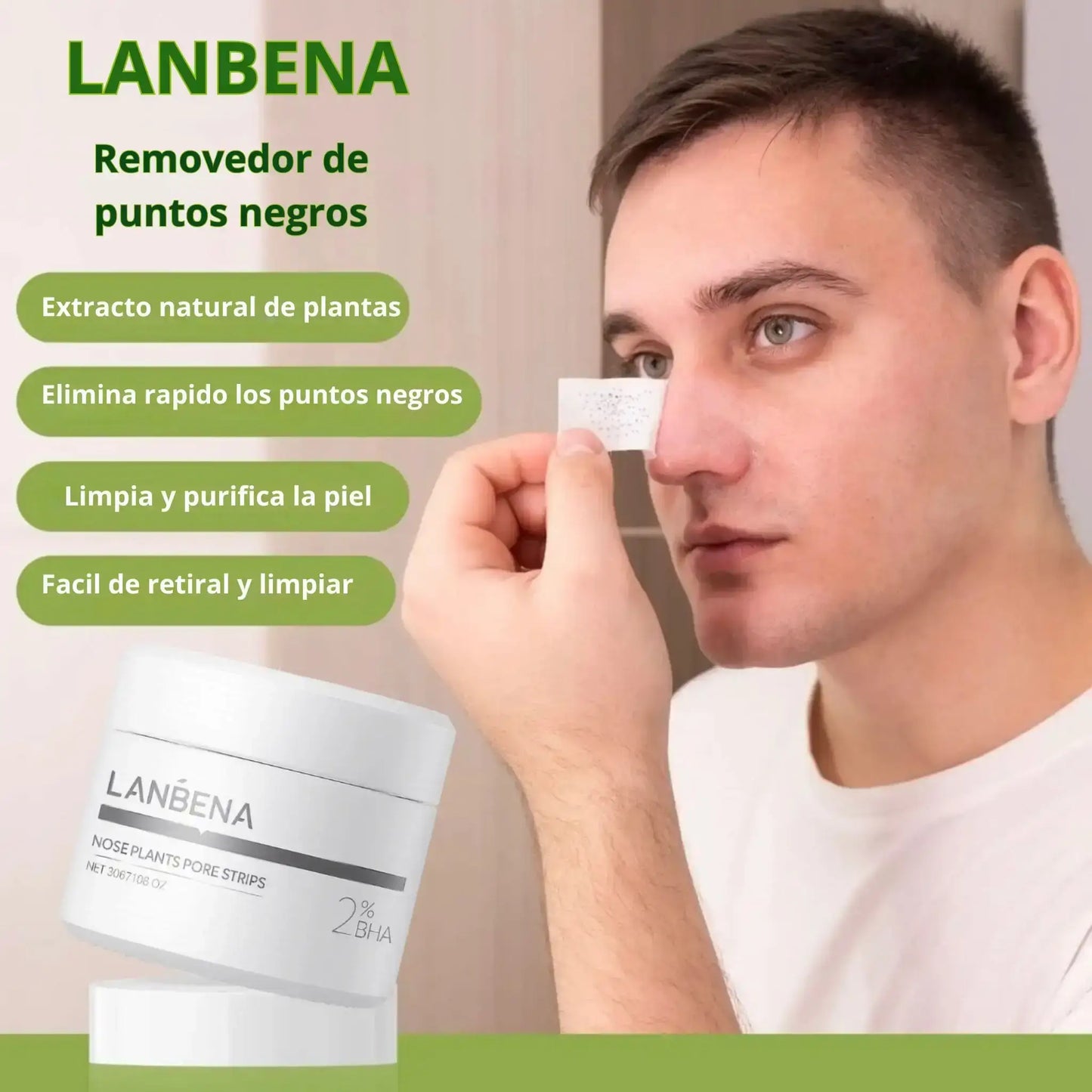 LANBENA 2.0 GlowStrip™– Removedor de puntos negros instantáneo
