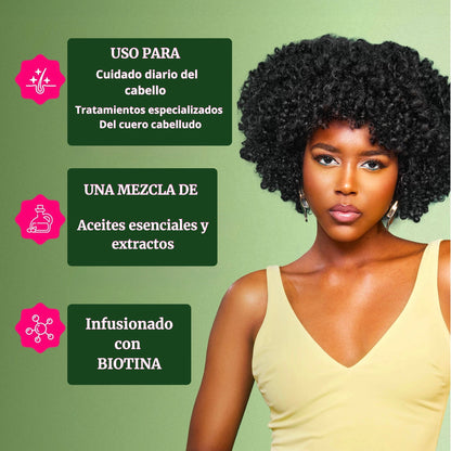 ACEITE POTENCIALIZADOR  DE CRECIMIENTO CON ROMERO Y MENTA PARA EL CABELLO